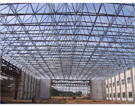 建德湖南长沙5712飞机库网架工程